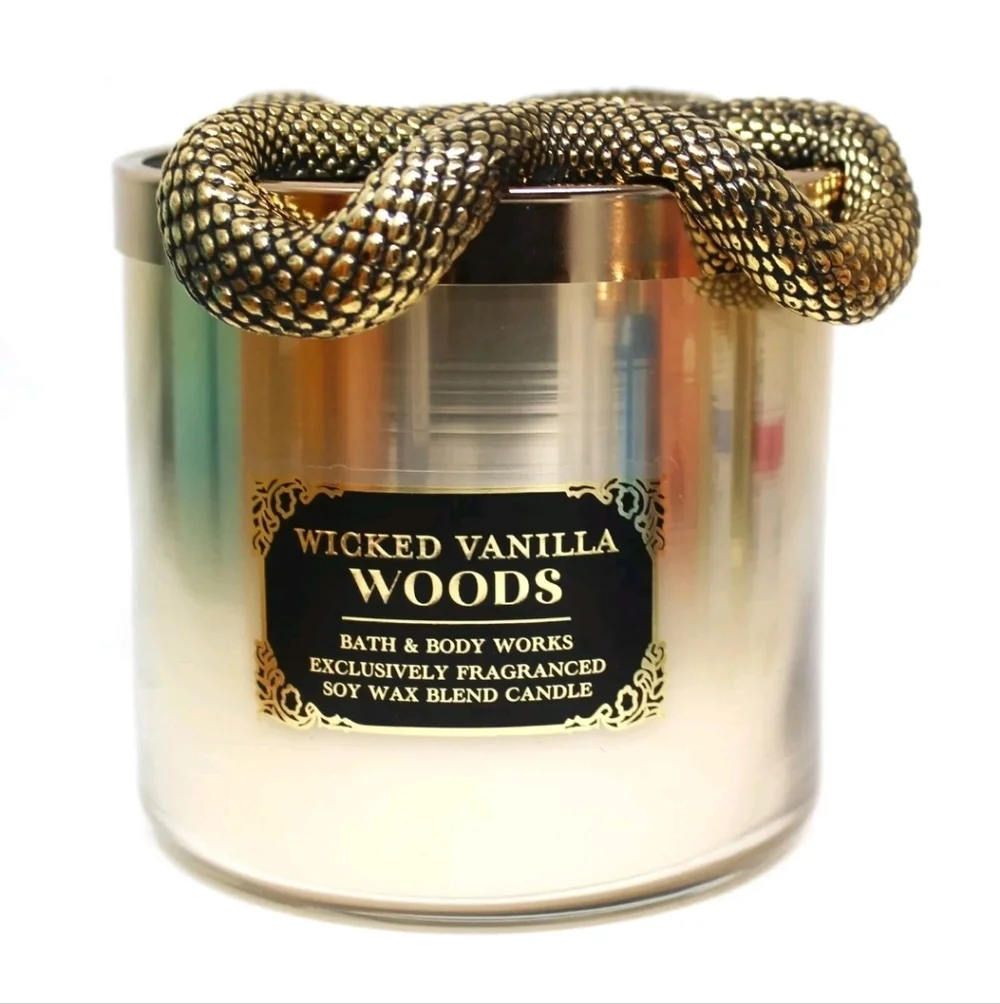 Bath & Body Works Wicked Vanilla Woods Limited Edition 3-wick Candle NWT